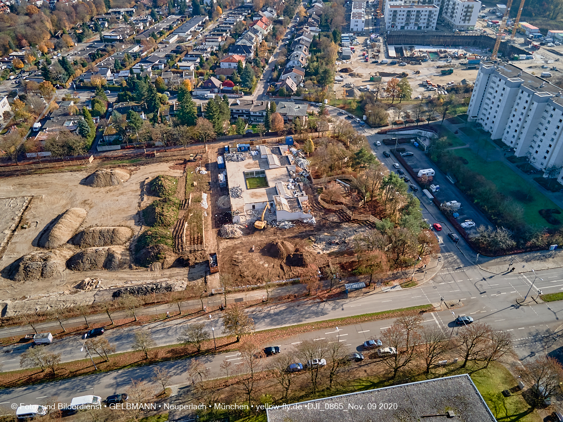 09.11.2020 - Baustelle Grundschule am Karl-Marx-Ring in Neuperlach